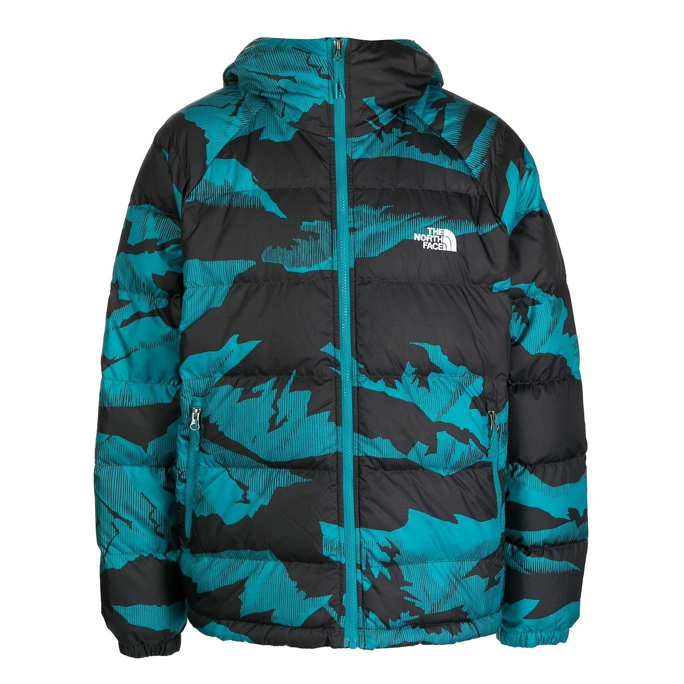 The North Face Hydrenalite Mens Harbor Blue Mountain Hooded Insulated Jacket