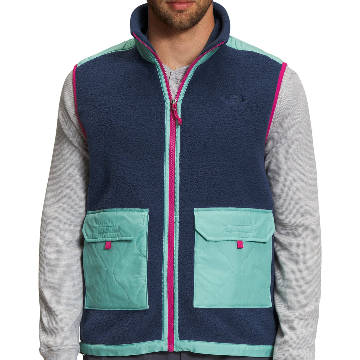 The North Face Royal Arch Men's Summit Navy Full Zip Fleece Vest