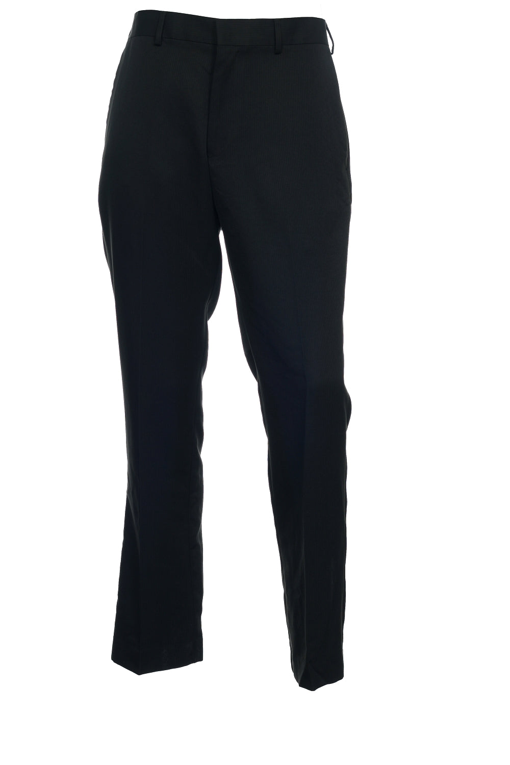 Perry Ellis Men's Black Flat Front Dress Pants