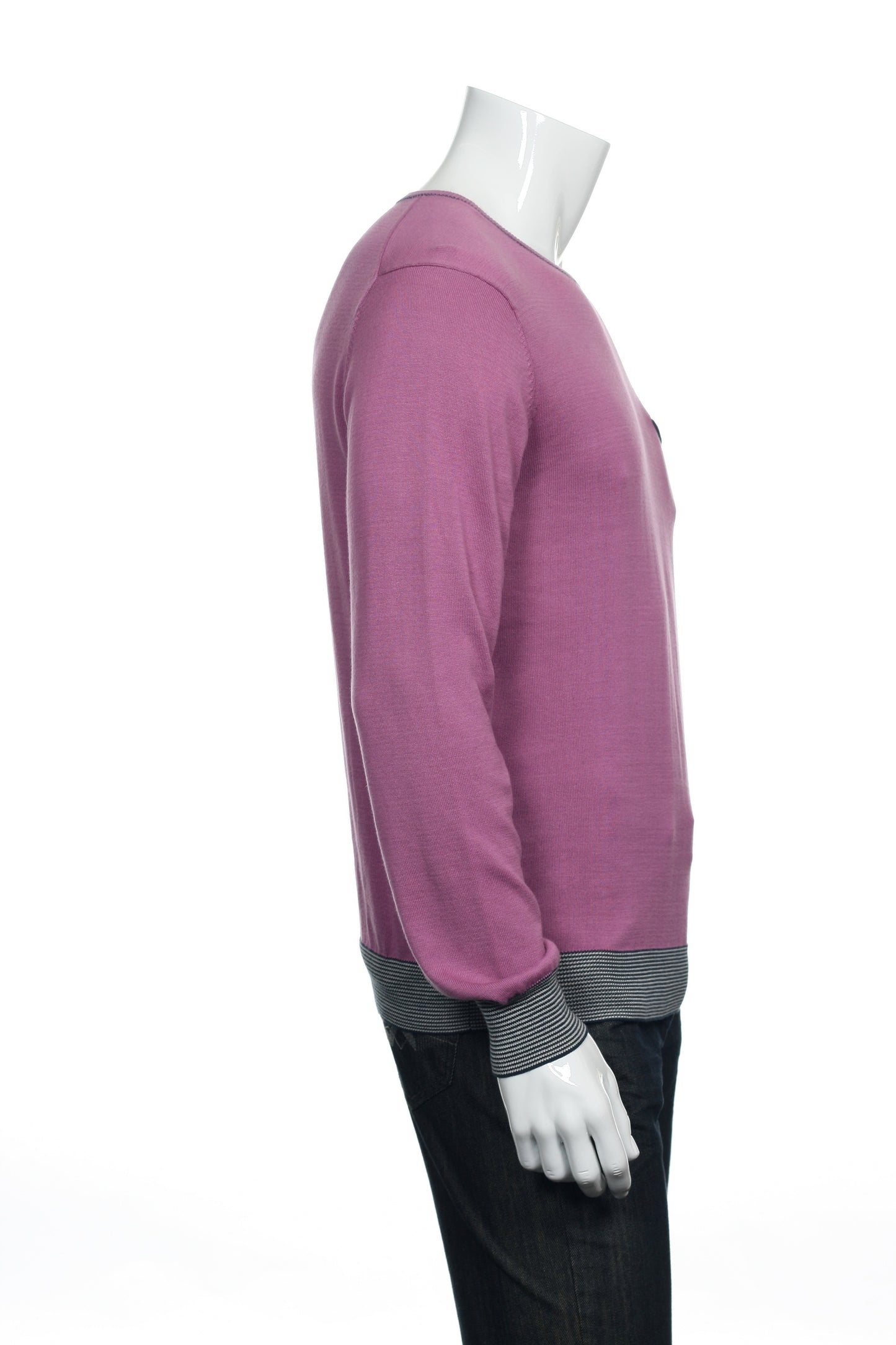 Perry Ellis Men's Light Purple Crew Neck Sweater