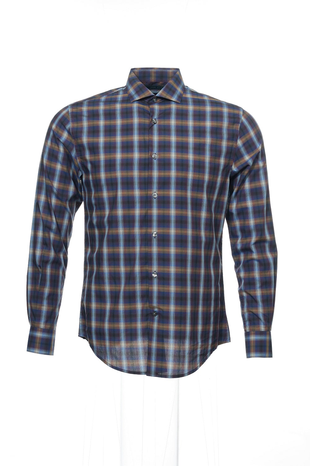 Perry Ellis Men's Purple Plaid Button Down Shirt