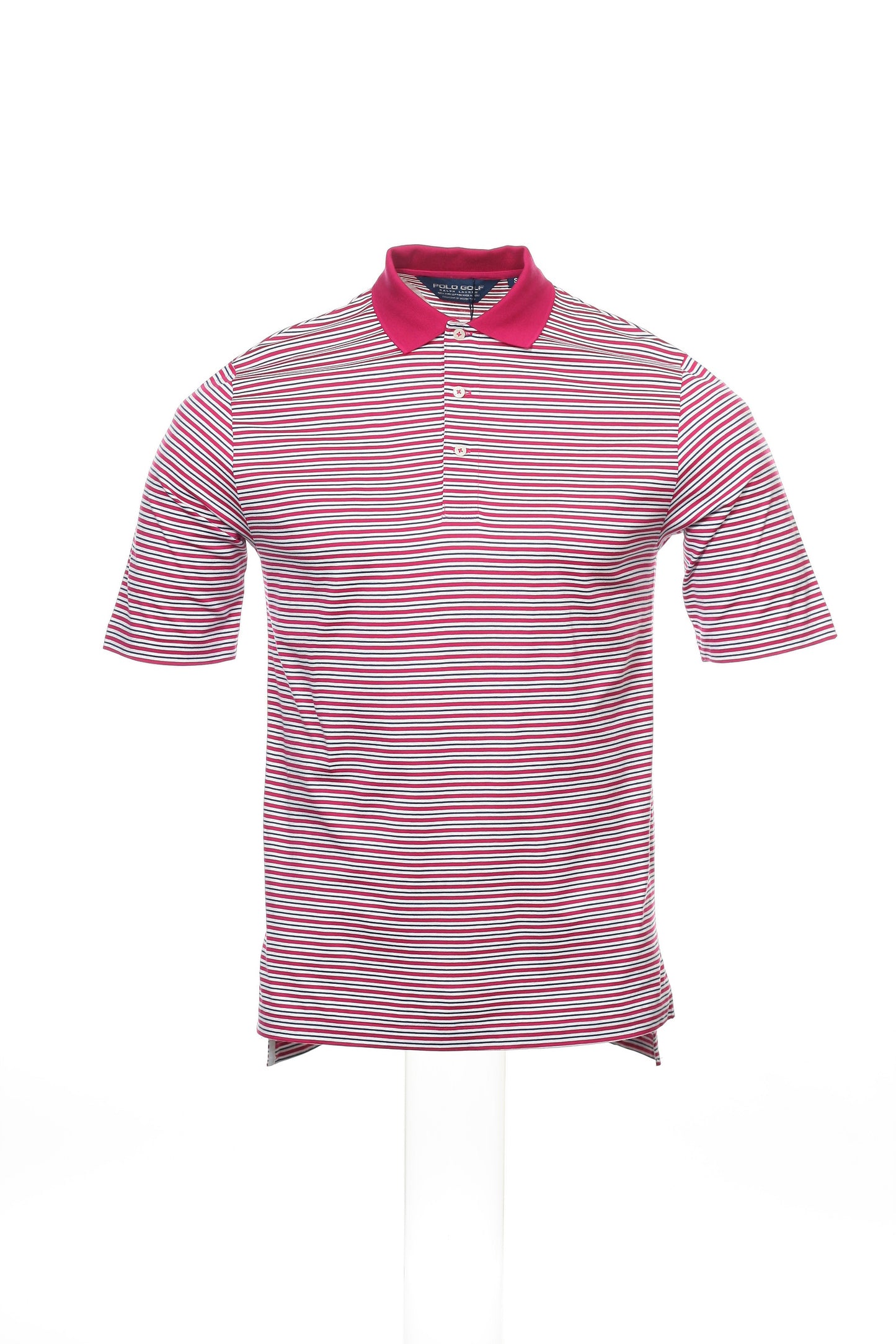 Polo Golf by Ralph Lauren Men's Purple Striped Pima Cotton Polo Shirt
