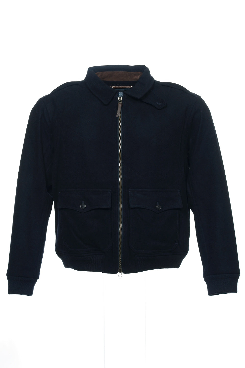 Polo by Ralph Lauren Men's Wool Blend Black Bomber Jacket