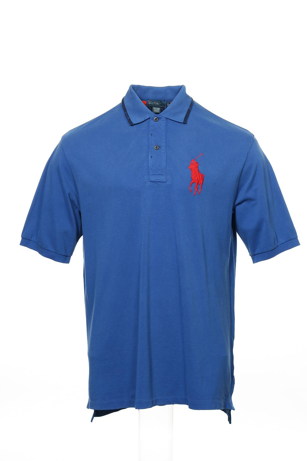 Polo by Ralph Lauren Mens Blue Cotton Polo Shirt