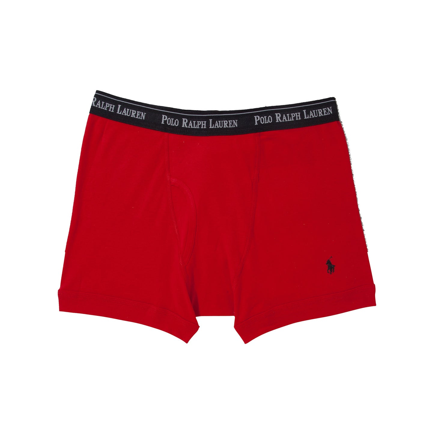 Polo Ralph Lauren Mens Black(Printed Polos)/Black/Red Classic Kint Cotton Boxers