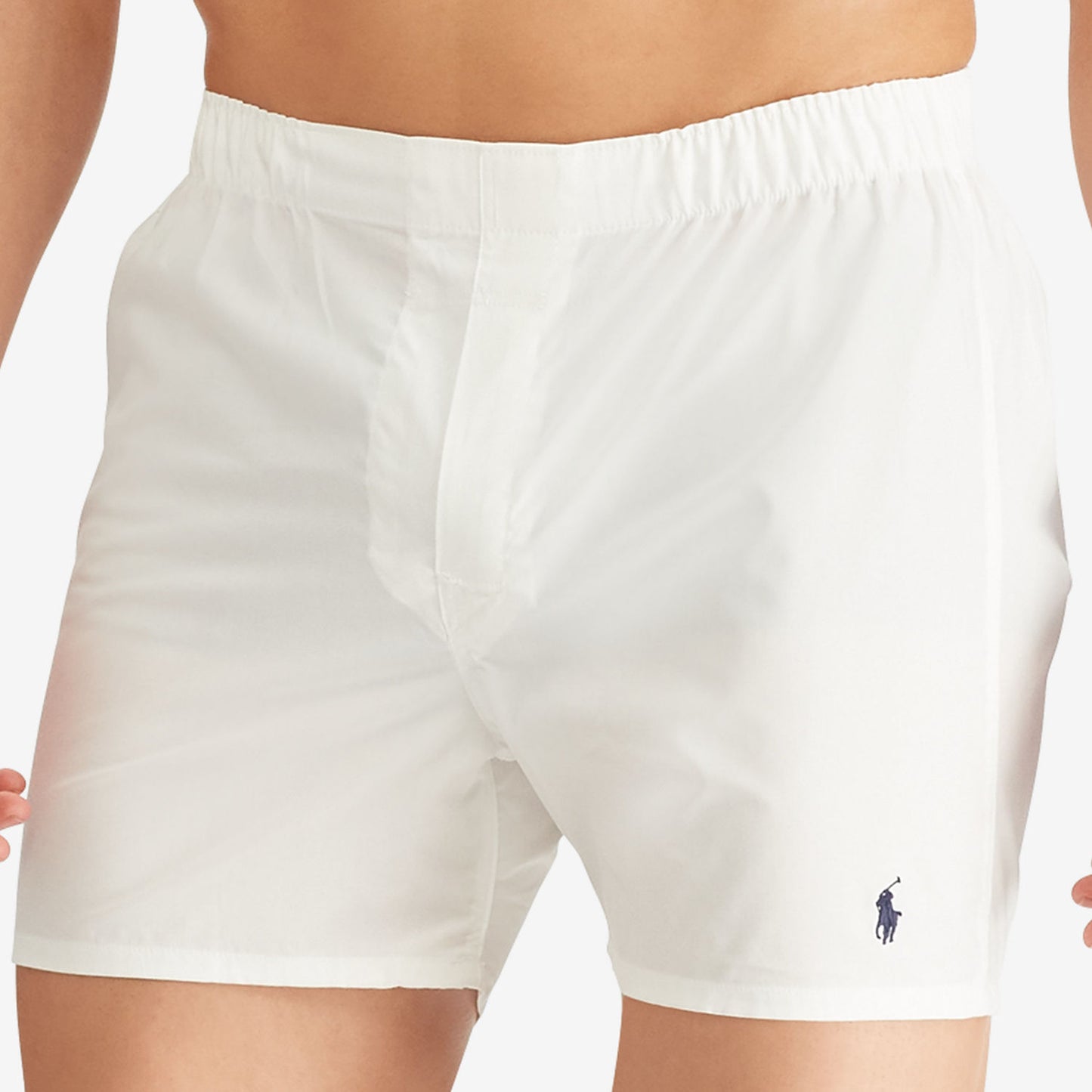 Polo Ralph Lauren Men's 3 Pack White Classic Fit Woven Cotton Boxers