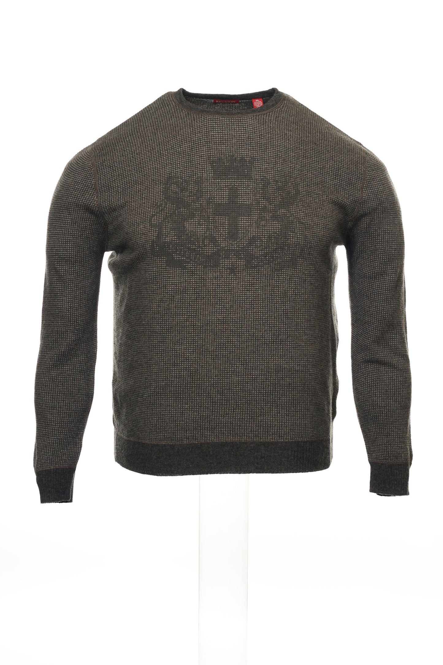 Reunion Men's Green Crew Neck Sweater