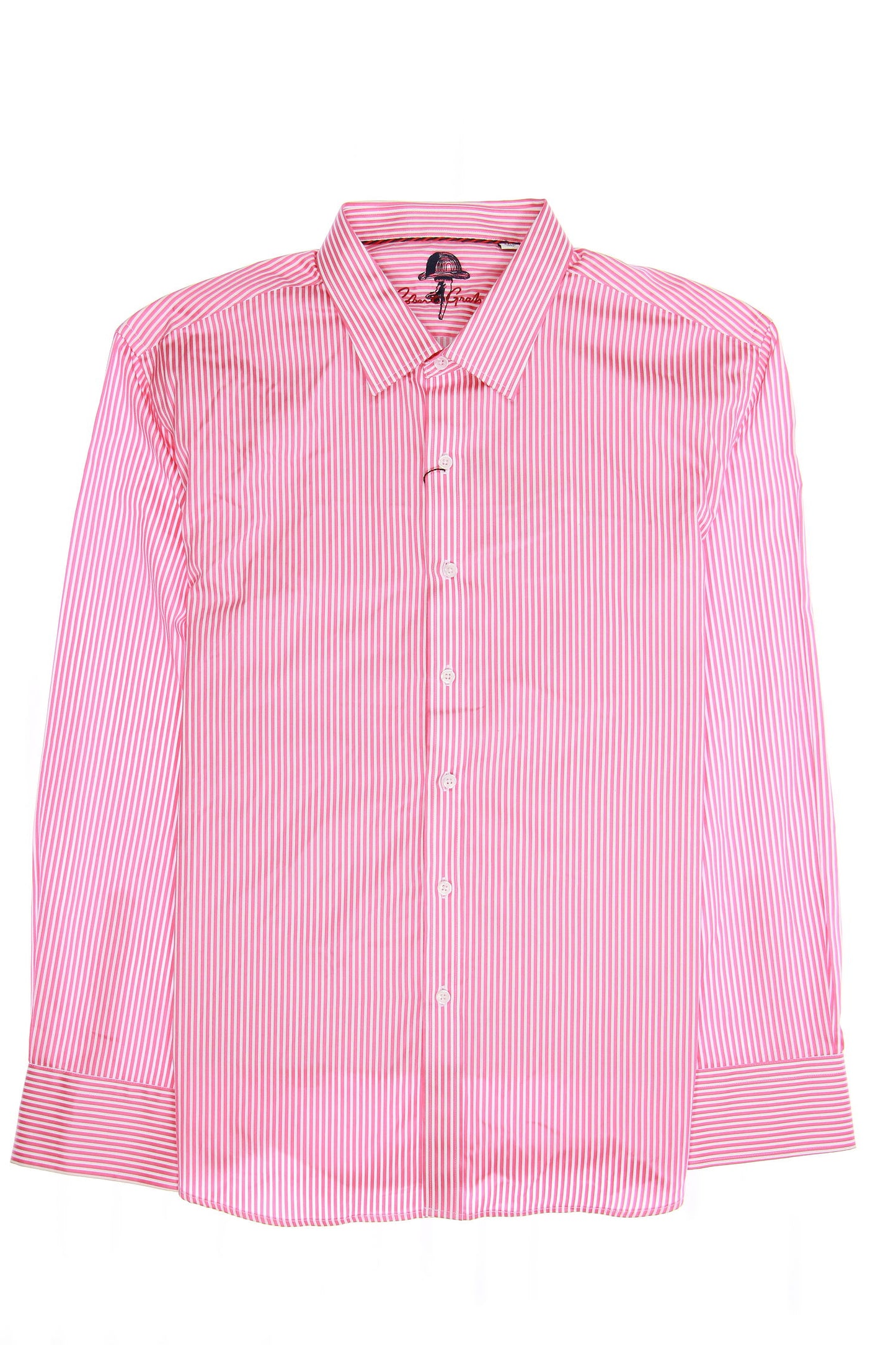 Robert Graham 'Fann' Mens Pink Striped Button Down Shirt
