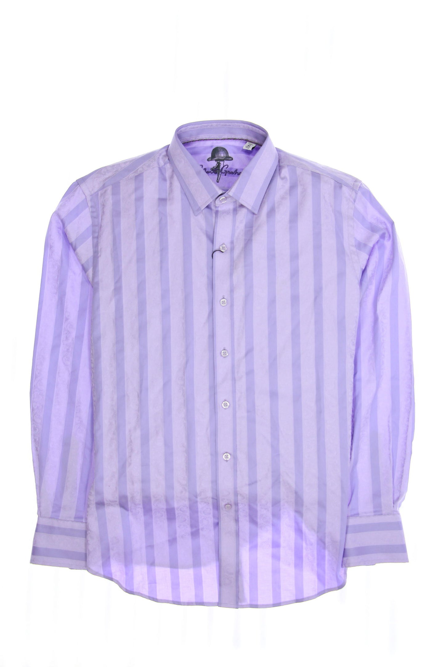 Robert Graham 'Bouverie' Mens Light Purple Striped Button Down Shirt