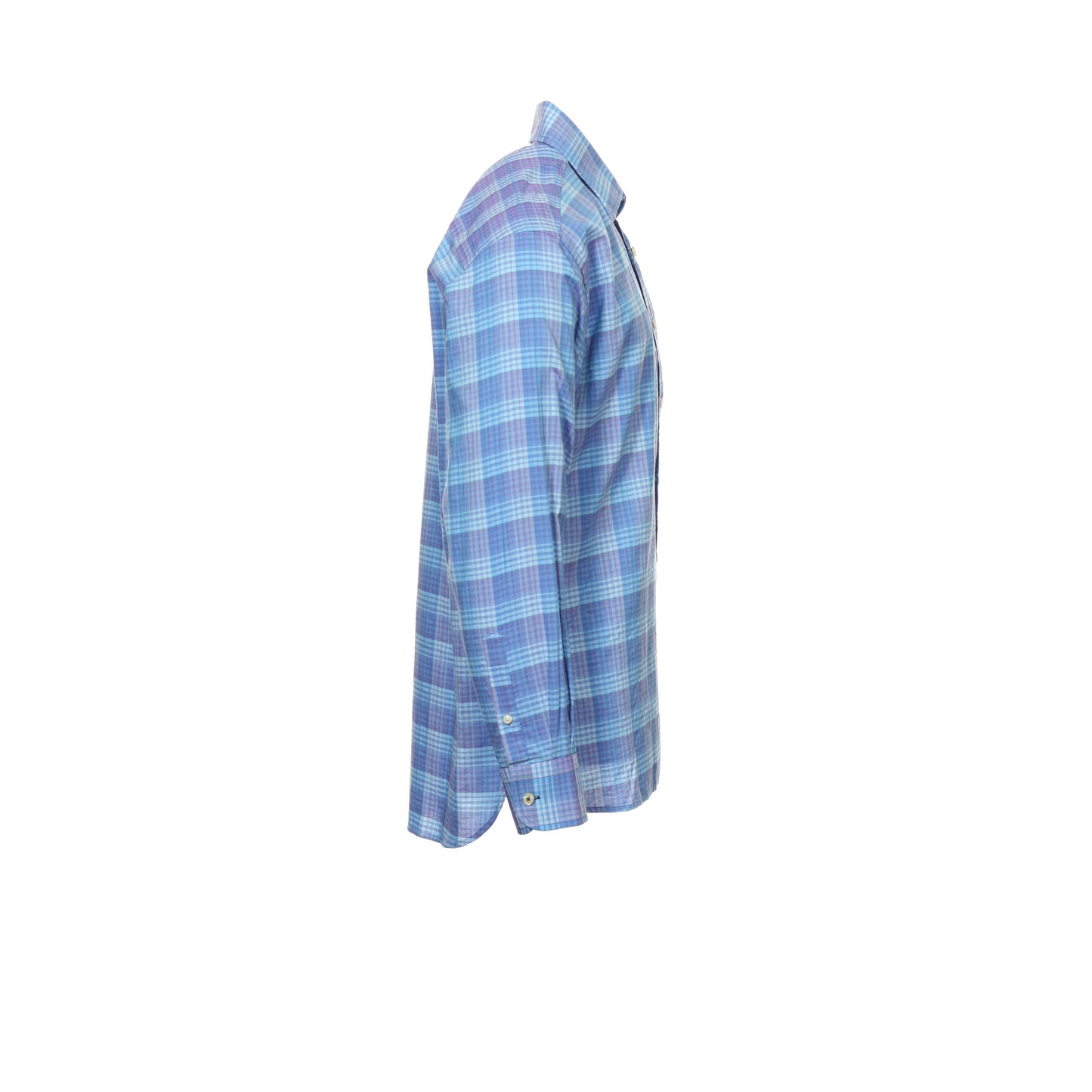Ryan Kenny Mens Purple Plaid Button Down Shirt