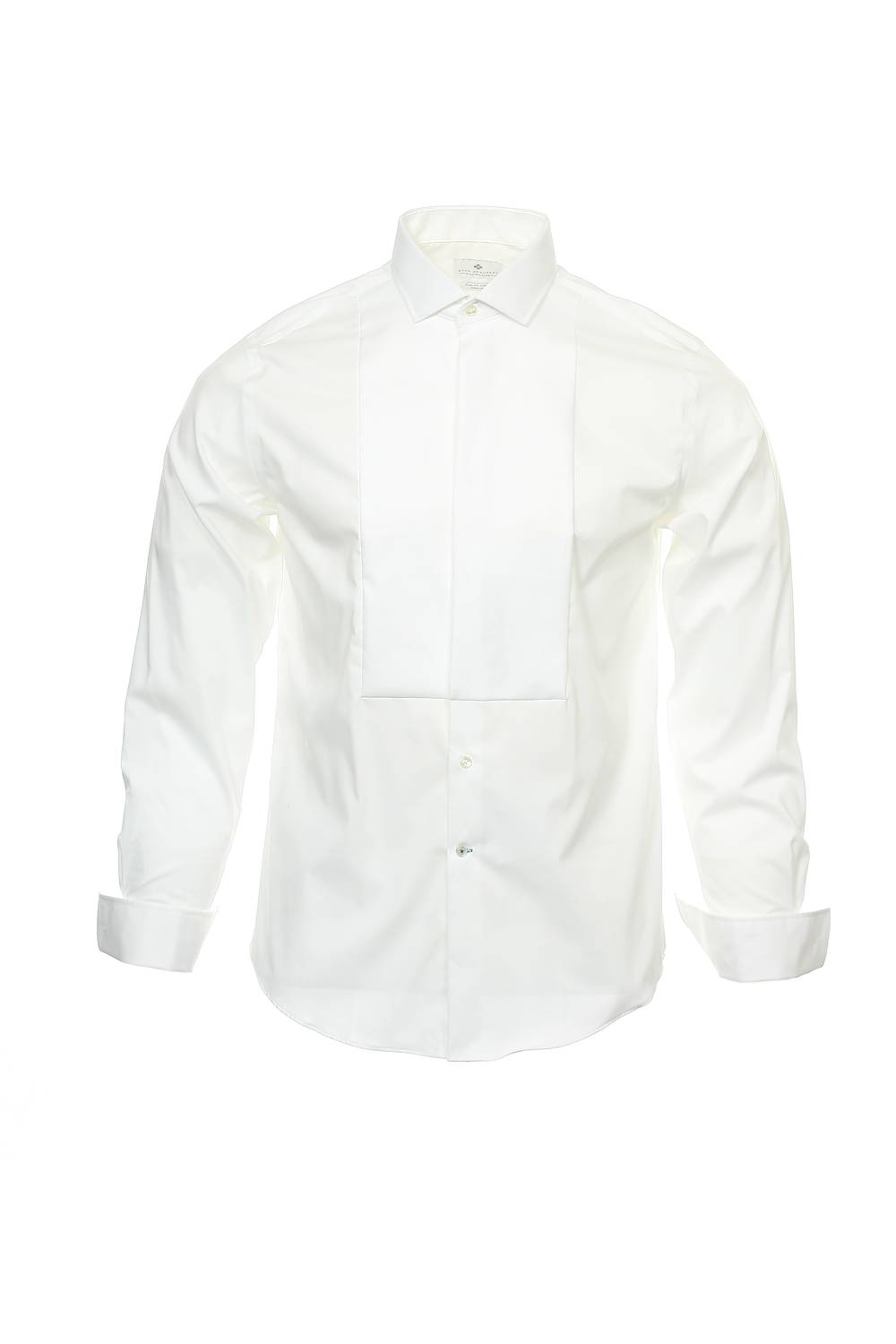 DISTINCTION Ryan Seacrest Mens White No Iron Slim-Fit Tuxedo Dress Shirt