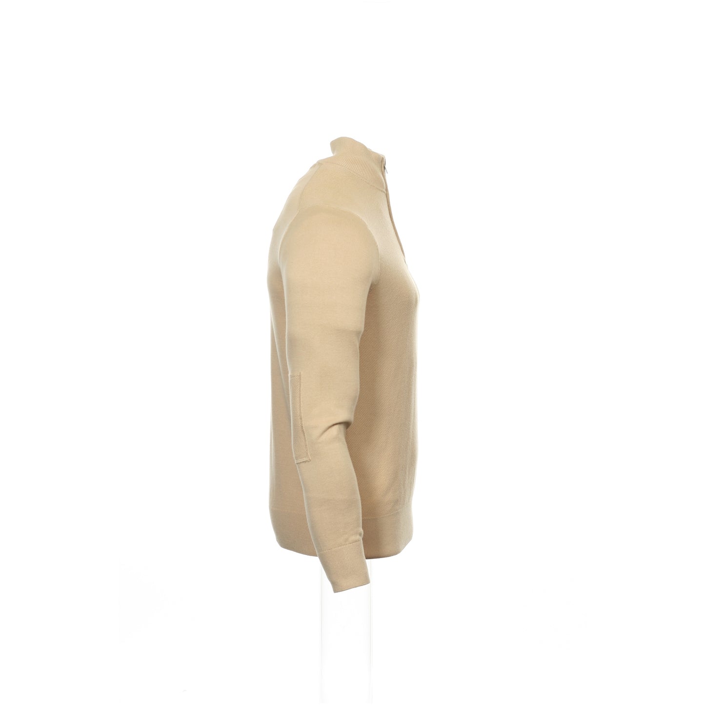 Tommy Hilfiger Men's Beige Gradient Half Zip Sweater