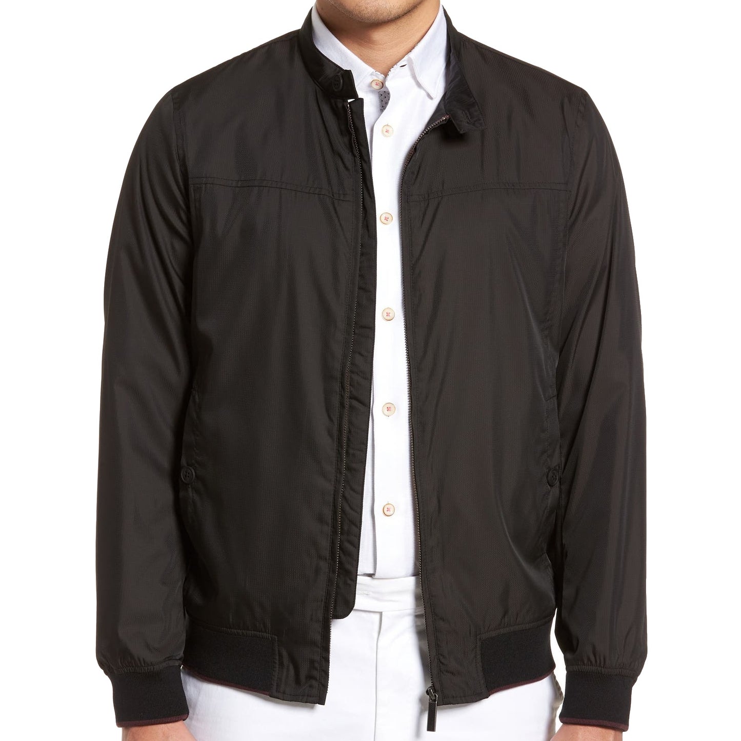 Ted Baker London Calgar Mens Black Bomber Jacket