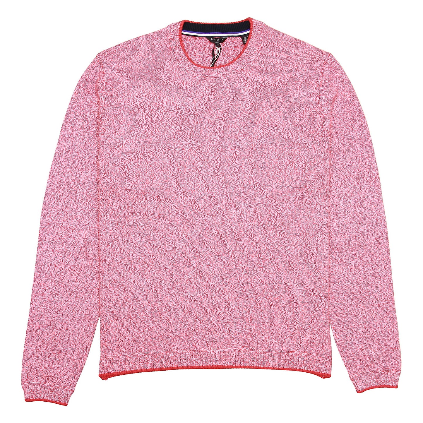 Ted Baker Cirkus Twisted Jumper Men's Coral Heather Crew Neck Sweater