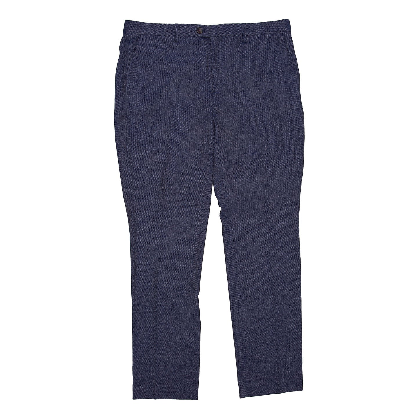 Ted Baker Simi Plain Trousers Ted's Tall Fit Men's Bright Blue Flat Front Pants