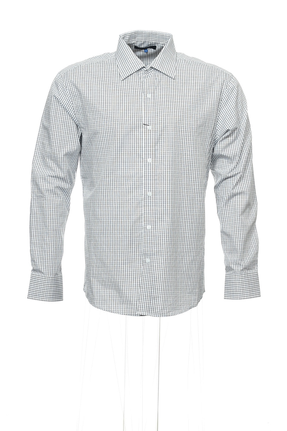 Vince Camuto Men's White Window Pane Button Down Shirt