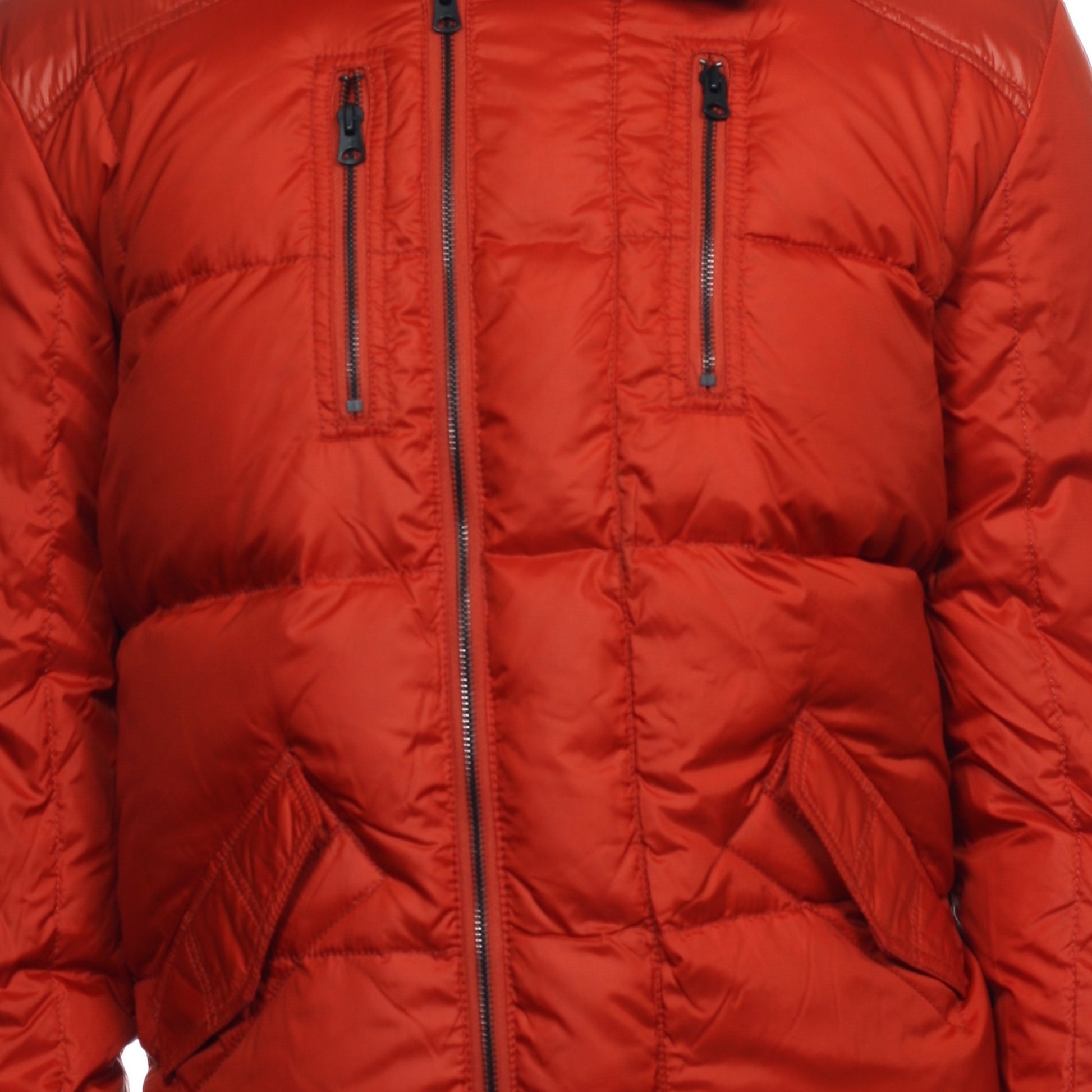Converse Black Canvas Mens Rust Sherpa Down Insulated Jacket Puffer
