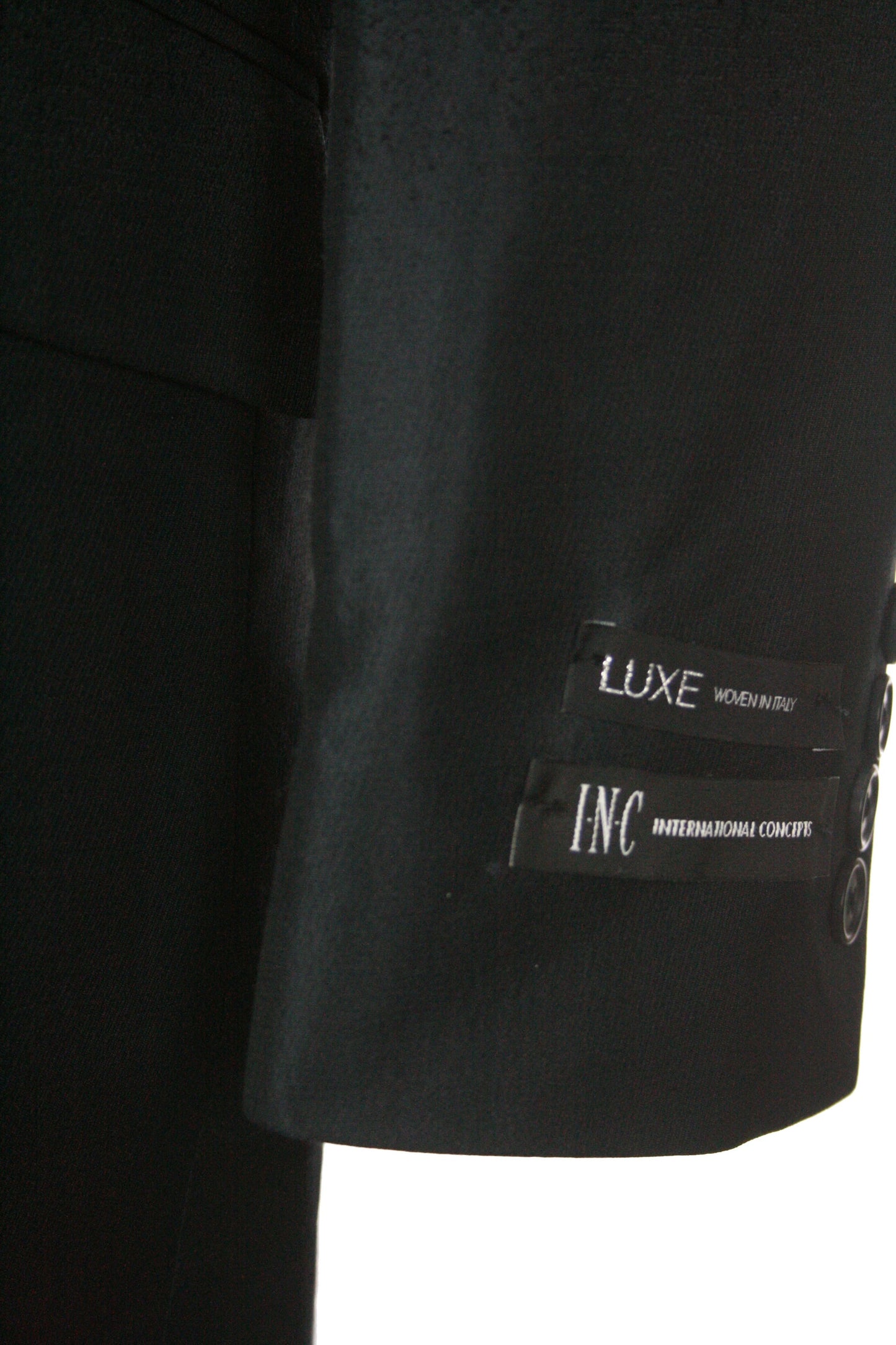 INC International Concepts Mens Black Gradient Ombre Trench Coat