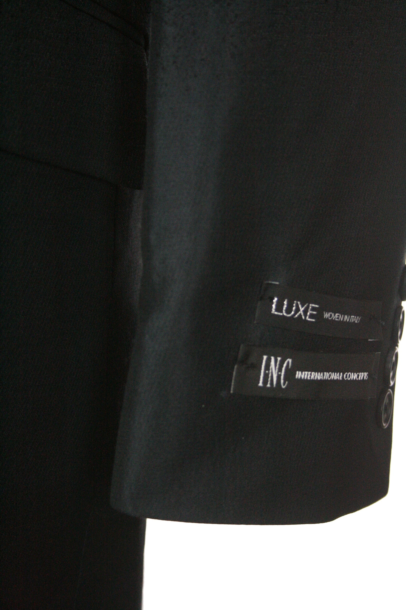 INC International Concepts Mens Black Gradient Ombre Trench Coat