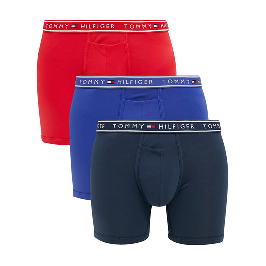 Tommy Hilfiger Mens Navy/Red/Purple Flx Evolve Stretch Boxer Briefs