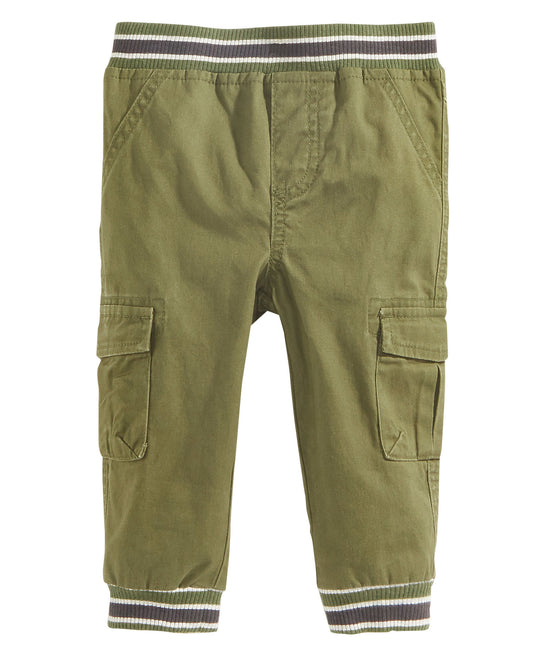 First Impressions Jogger Pants Baby Boys Cargo Pants (3-6 Monthsx7, Green)