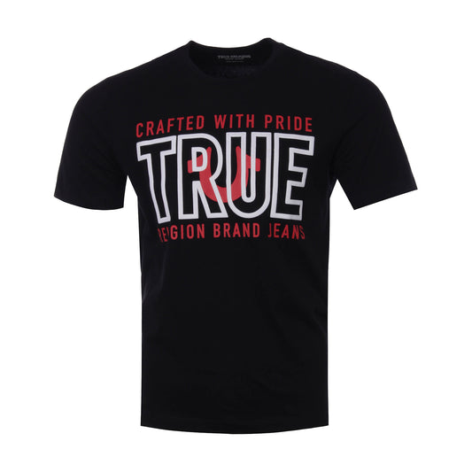 True Religion True Graphic Logo Men's Black Crewneck T-Shirt