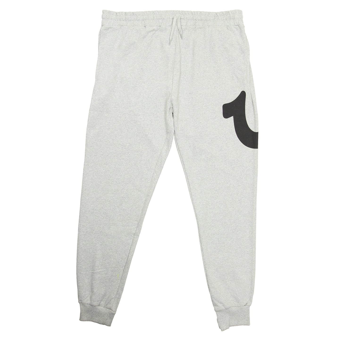 True Religion Men's Gray Horseshoe Logo Graphic Joggers Sweatpants