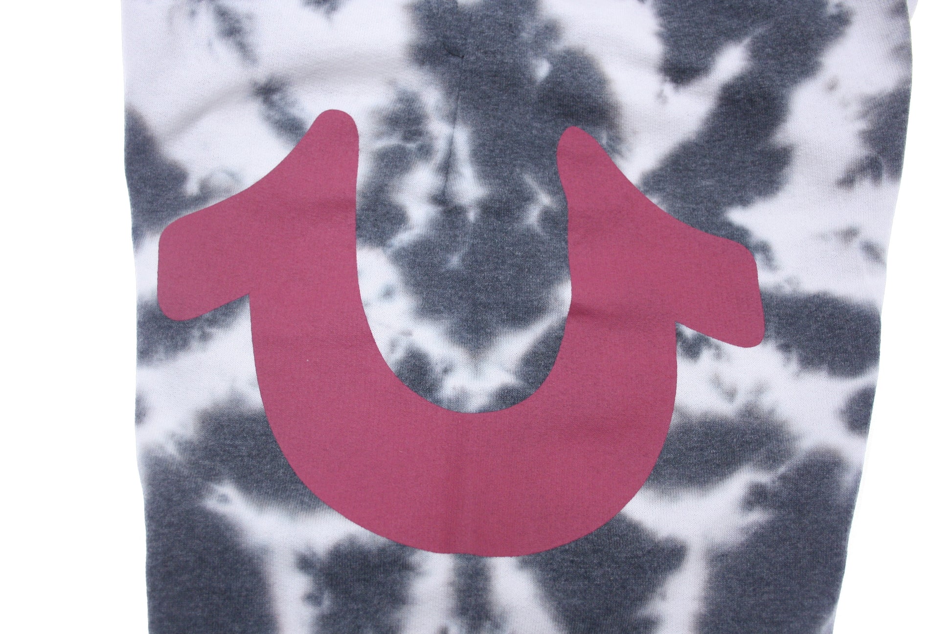 True Religion Men's Black Logo Tie-Dye Joggers Sweatpants