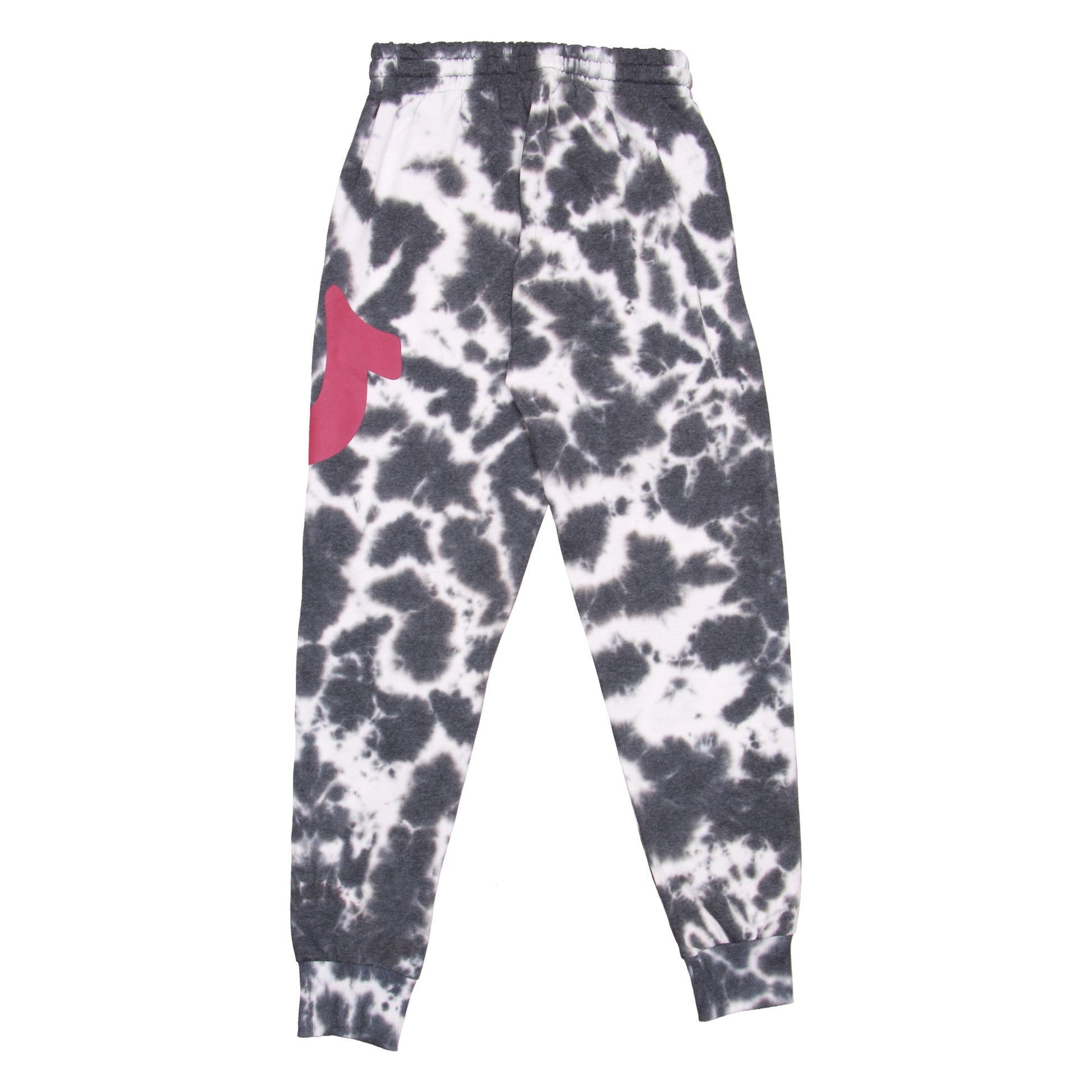 True Religion Men's Black Logo Tie-Dye Joggers Sweatpants