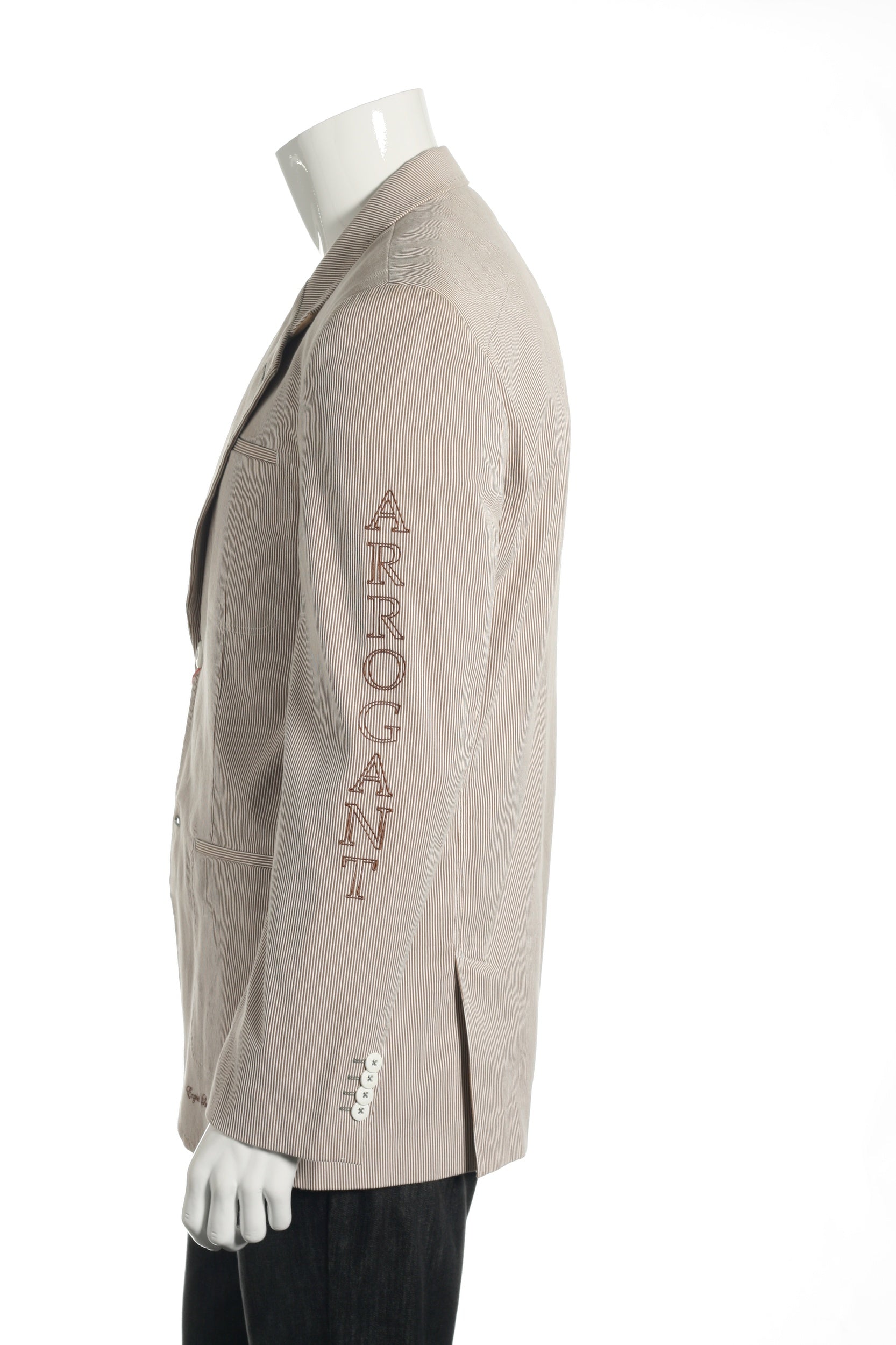 English Laundry Mens Mauve Pinstripe Cotton 2 Button Sport Coat Suit Jacket