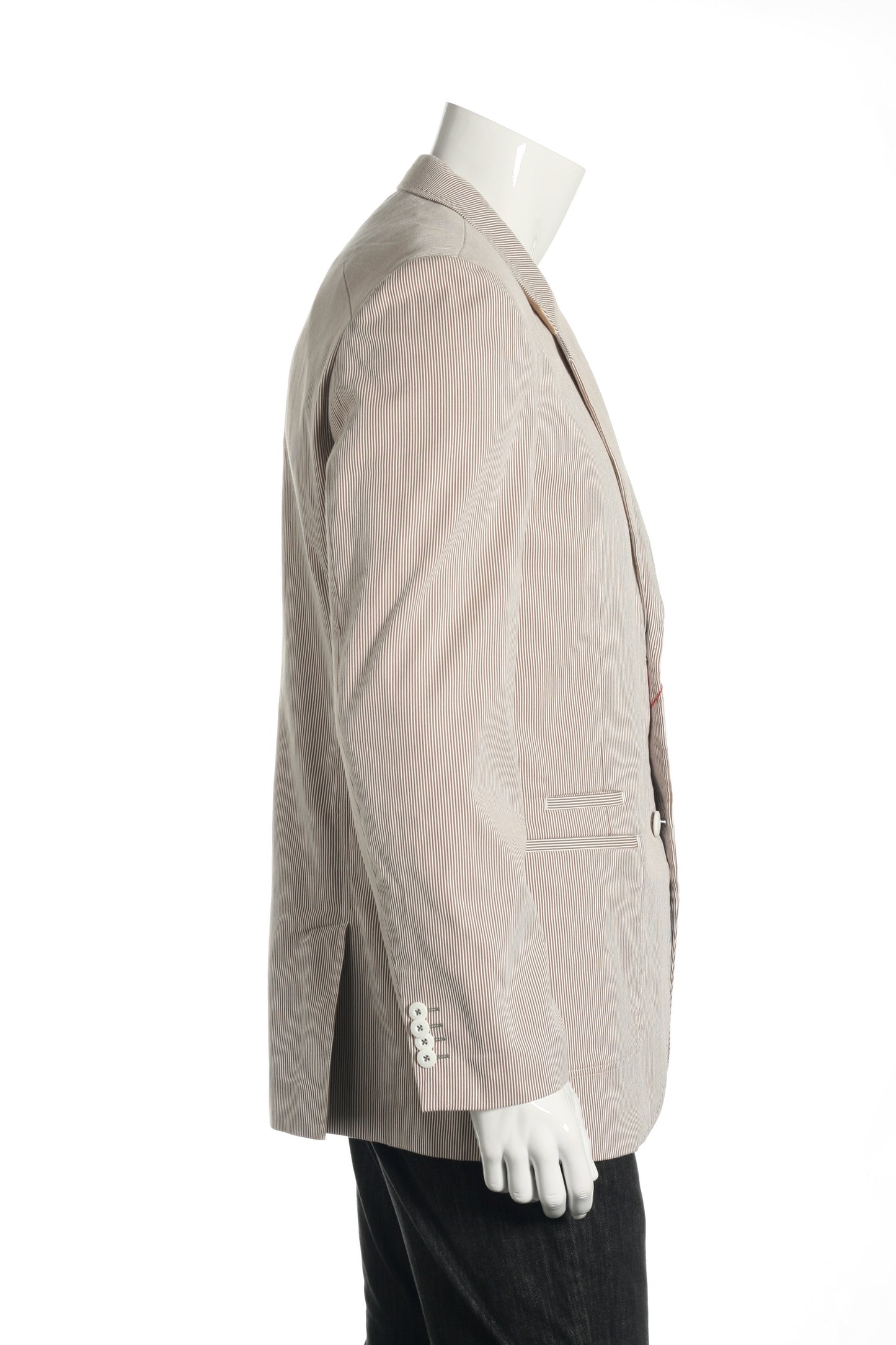 English Laundry Mens Mauve Pinstripe Cotton 2 Button Sport Coat Suit Jacket