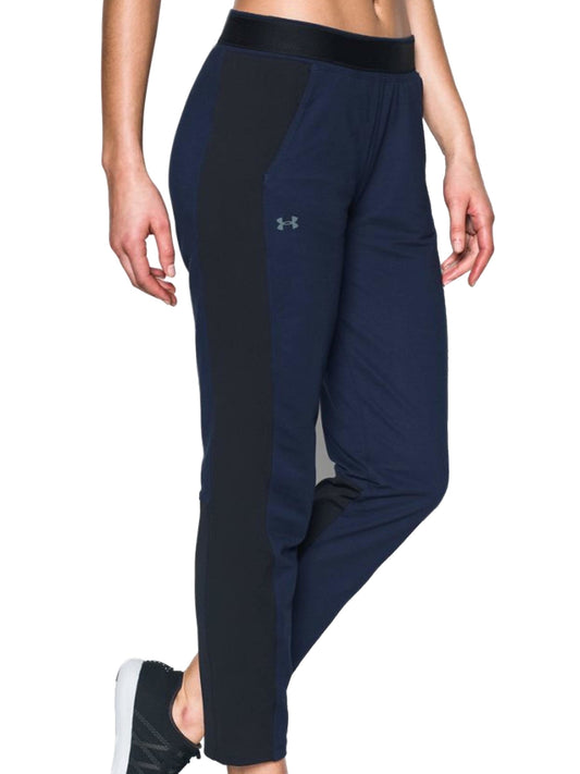 Under Armour 'Leisure Trousers' Womens Midnight Navy/Black HeatGear Sweatpants
