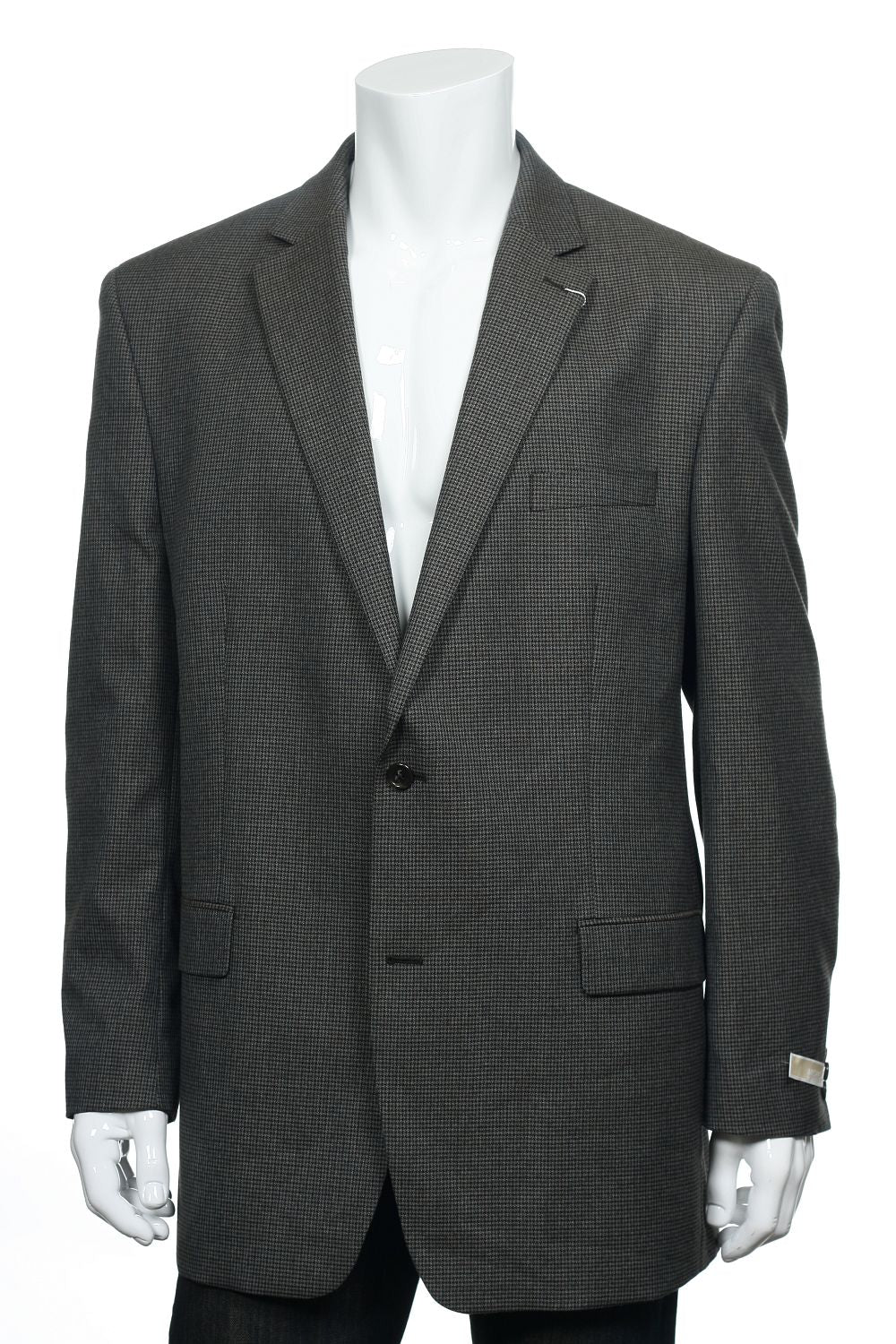Michael by Michael Kors Men's Brown Checked 2 Button Sport Coat