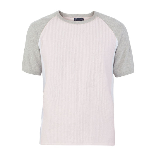 Under Armour 'UAS' Mens Gray Wolf Color Block Textured T-Shirt