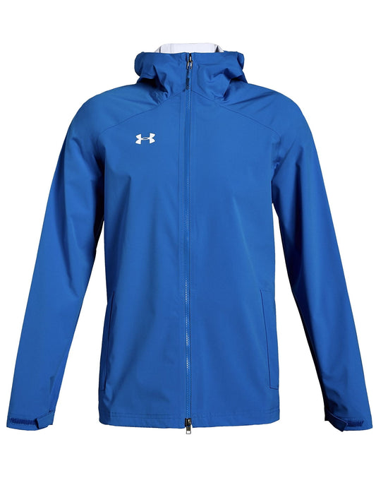 Under Armour UA Storm Mens Powderkeg Blue Waterproof/Windproof Rain Jacket