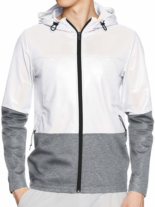 Under Armour 'Swacket' Men's White/ Heather Gray Hoodie
