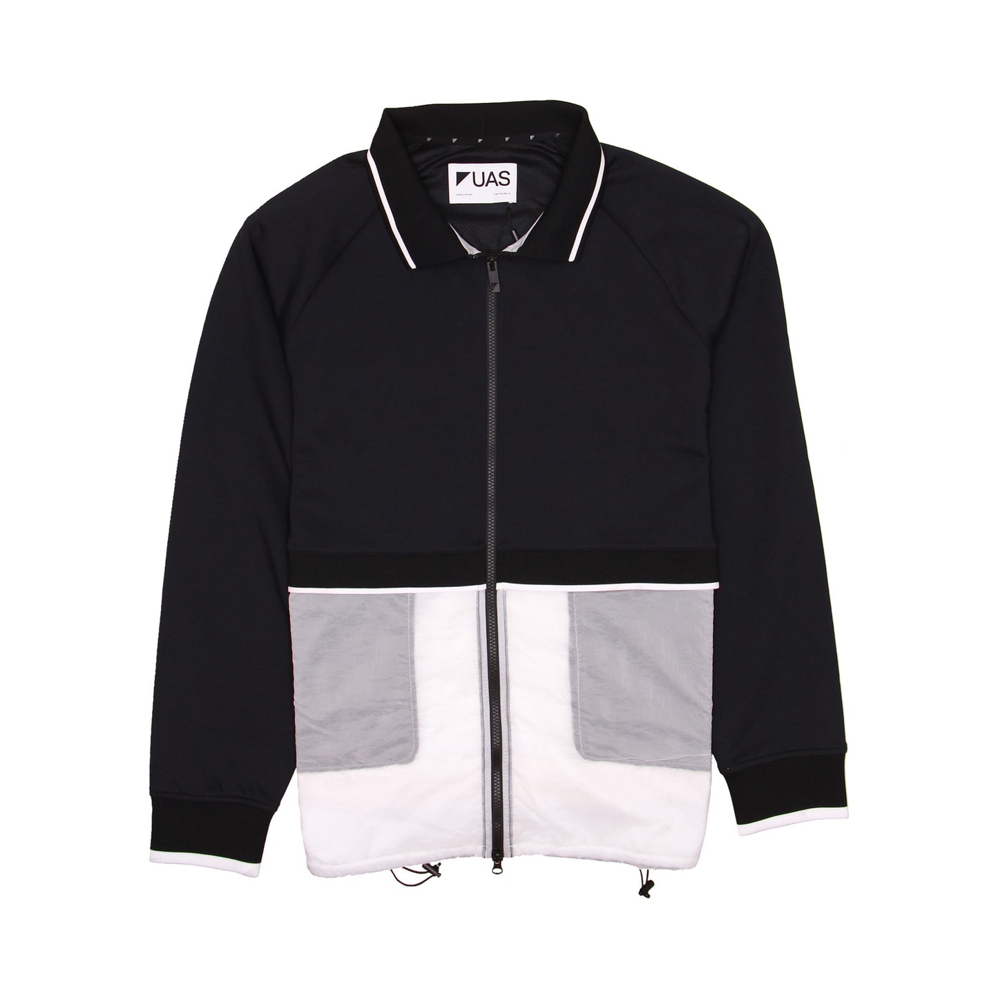 Under Armour UA UAS Mens Black/White Plaid Full Zip Sweatshirt