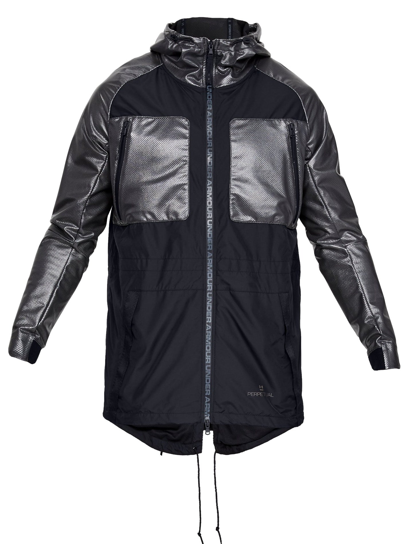 Under Armour 'Perpetual Series' Mens Black Color Block Parka Jacket