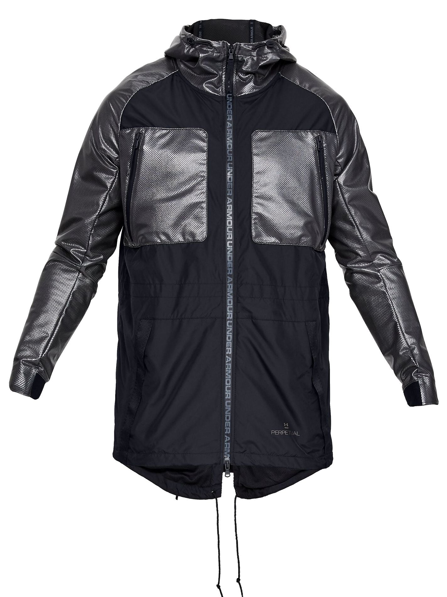 Under Armour 'Perpetual Series' Mens Black Color Block Parka Jacket