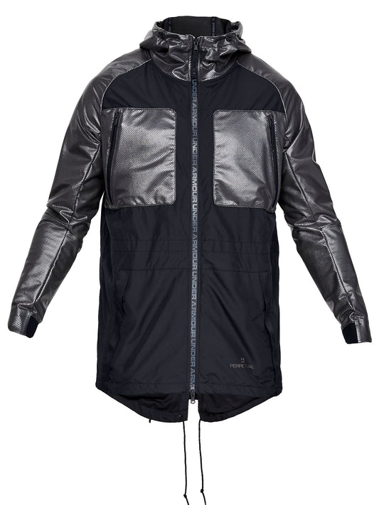 Under Armour 'Perpetual Series' Mens Black Color Block Parka Jacket