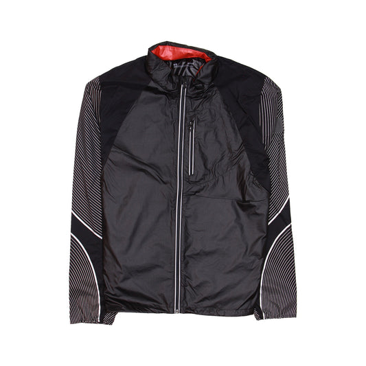 Under Armour Mens Black Run Impasse Wind Reflect Windbreaker Jacket