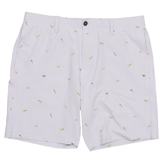 Under Armour UA Golf Men's Halo Gray Stretch Birdie Print Shorts
