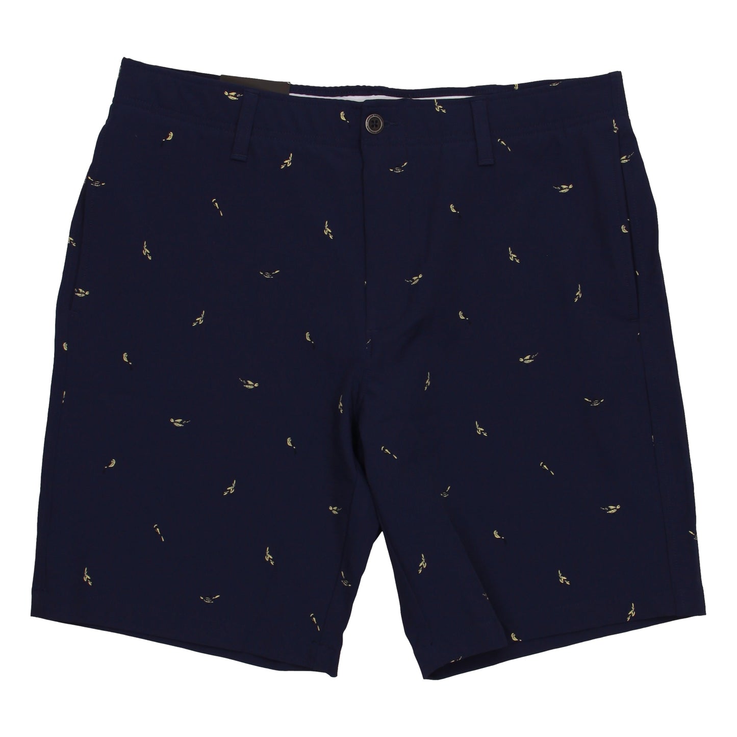 Under Armour UA Golf Men's Navy Bridie Printed Flat Front Walking Shorts