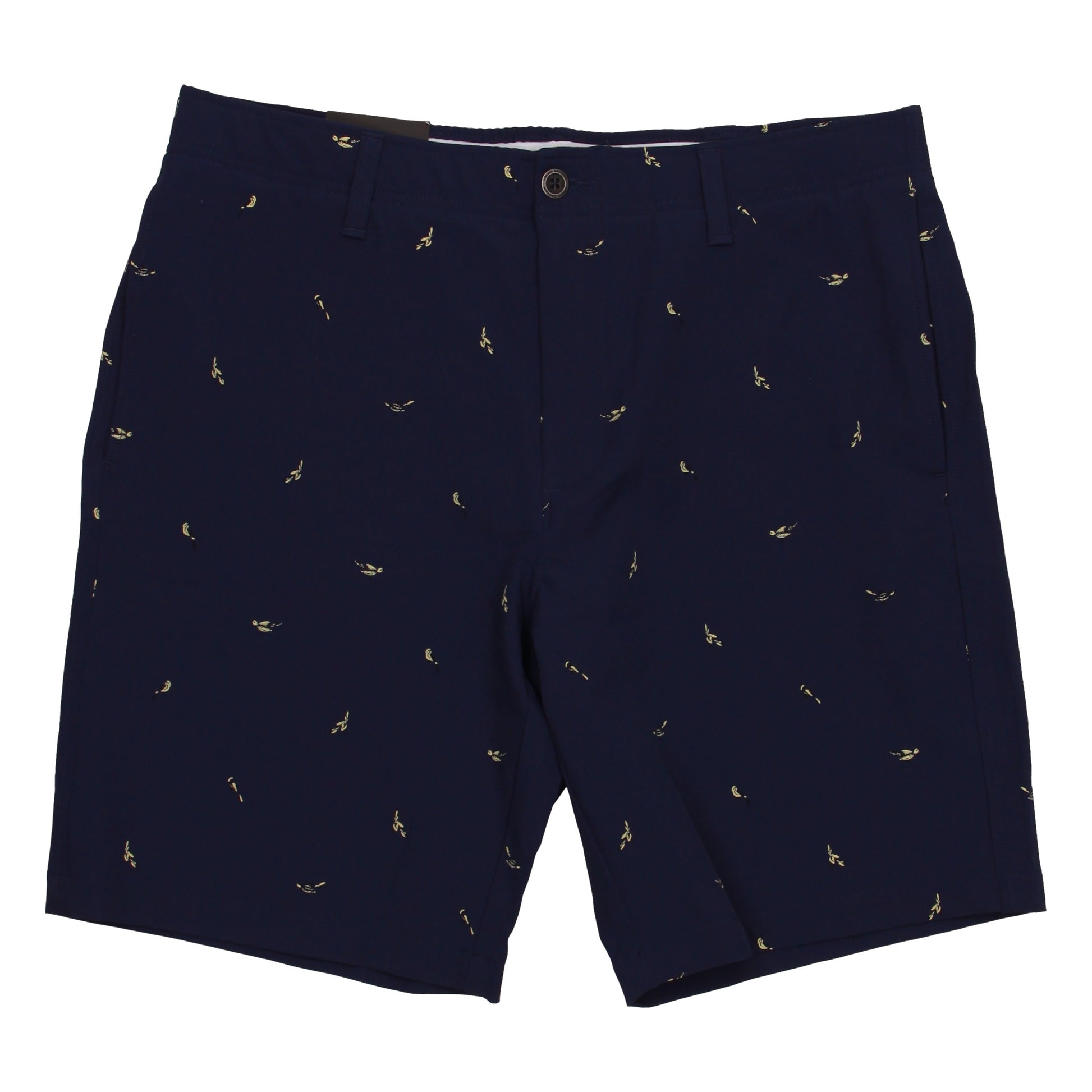 Under Armour UA Golf Men's Navy Bridie Printed Flat Front Walking Shorts