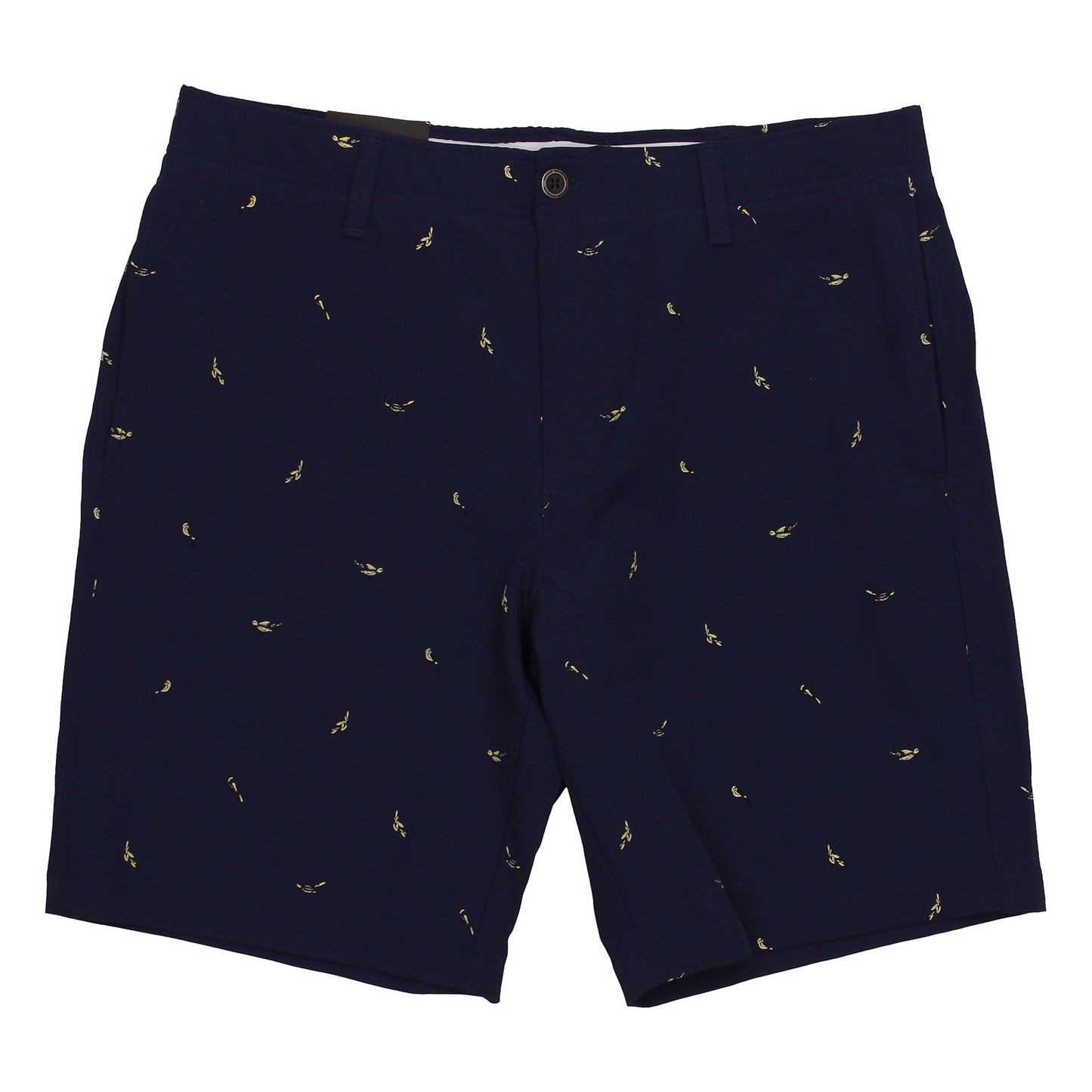Under Armour UA Golf Men's Navy Bridie Printed Flat Front Walking Shorts