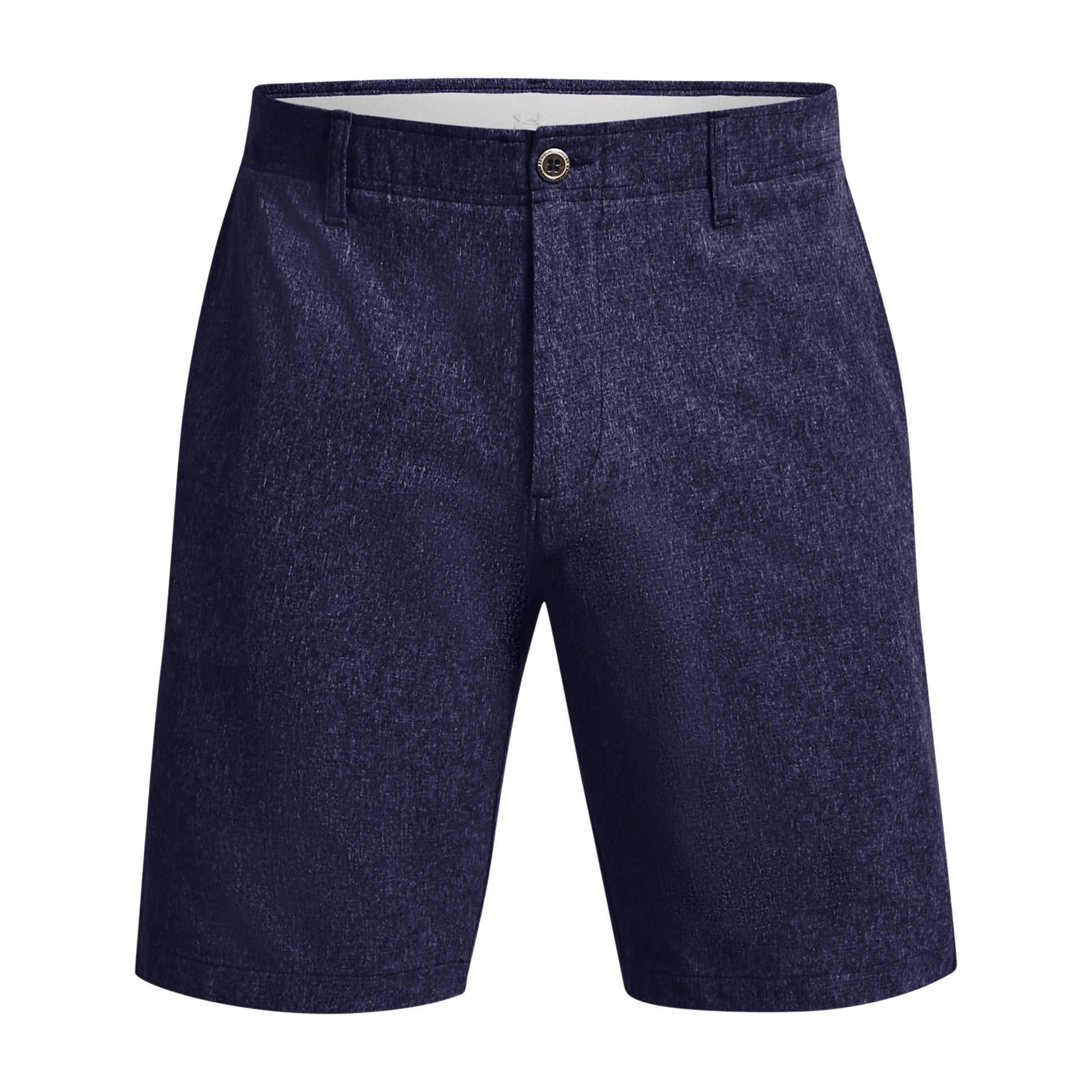 Under Armour UA Golf Mens Midnight Navy Heather Flat Front Walking Shorts
