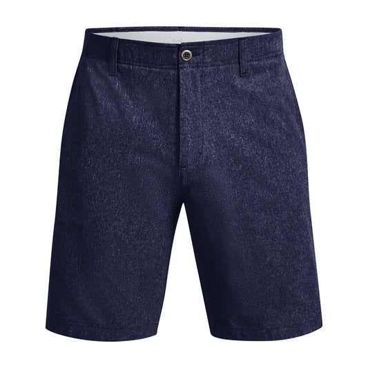 Under Armour UA Golf Mens Midnight Navy Heather Flat Front Walking Shorts