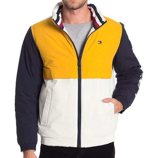 Tommy Hilfiger Mens Yellow Taslan Retro Puffer Puffy Jacket
