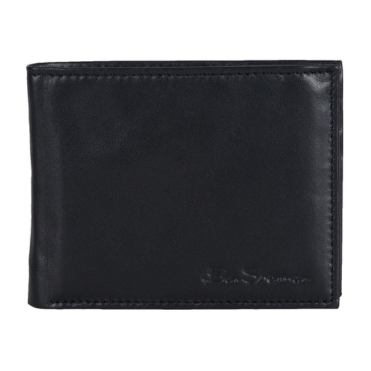 Ben Sherman 'Kensington' Men's Bi-Fold Wallet 2-Fold (Black) $50
