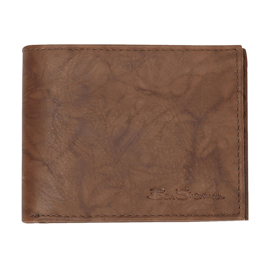 Ben Sherman 'Manchester' Men's Bi-Fold Wallet 2-Fold (Brown) $60